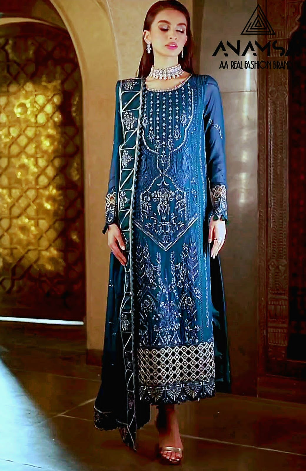 Anamsa 244 Georgette Pakistani Suits Catalog